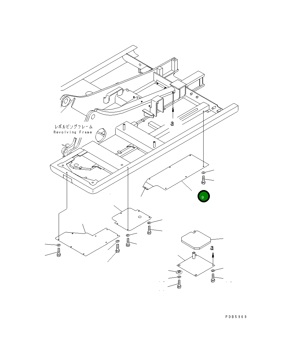 Крышка 21P-54-K3520 Komatsu