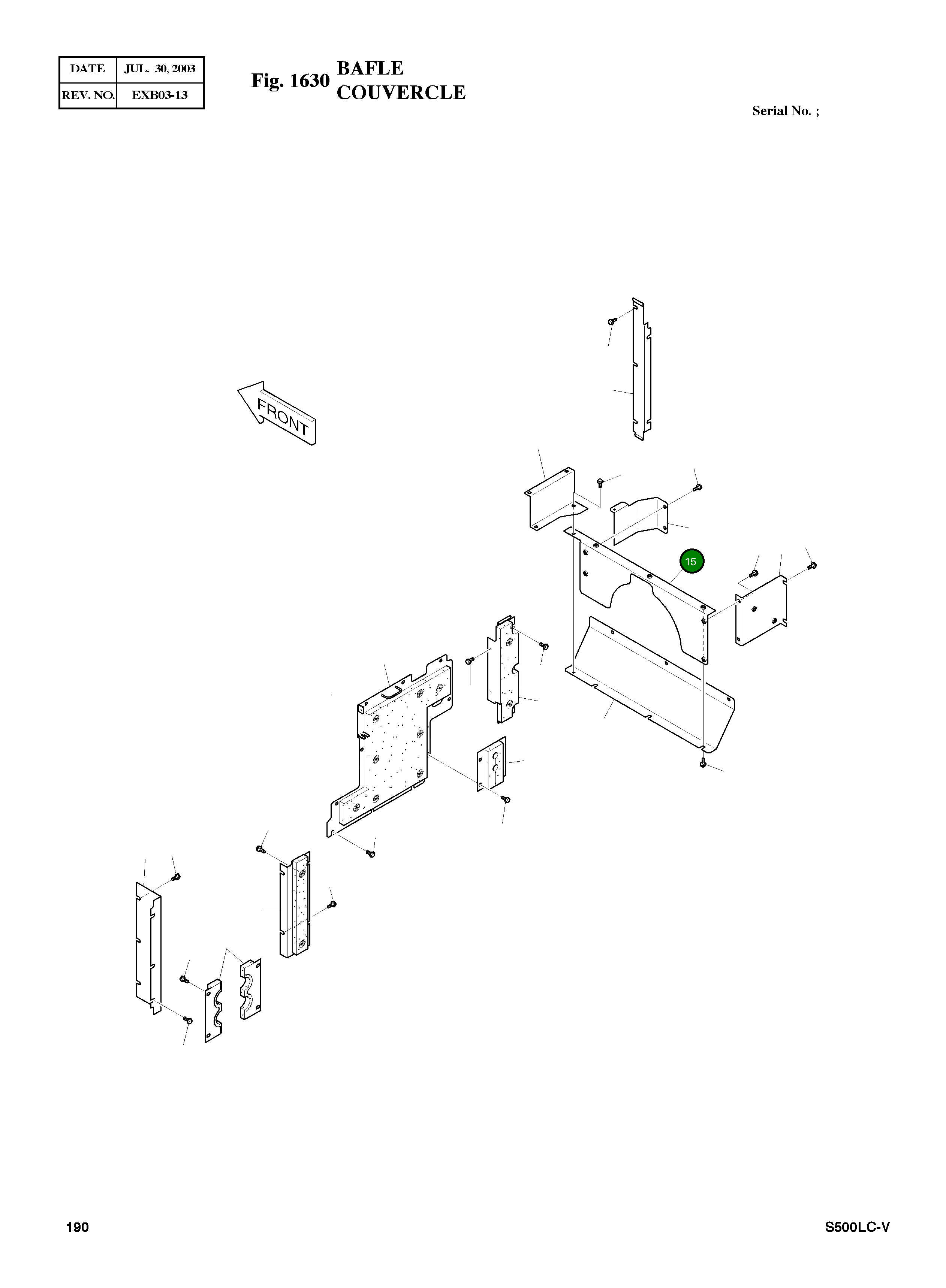 Крышка 621-01976 Komatsu