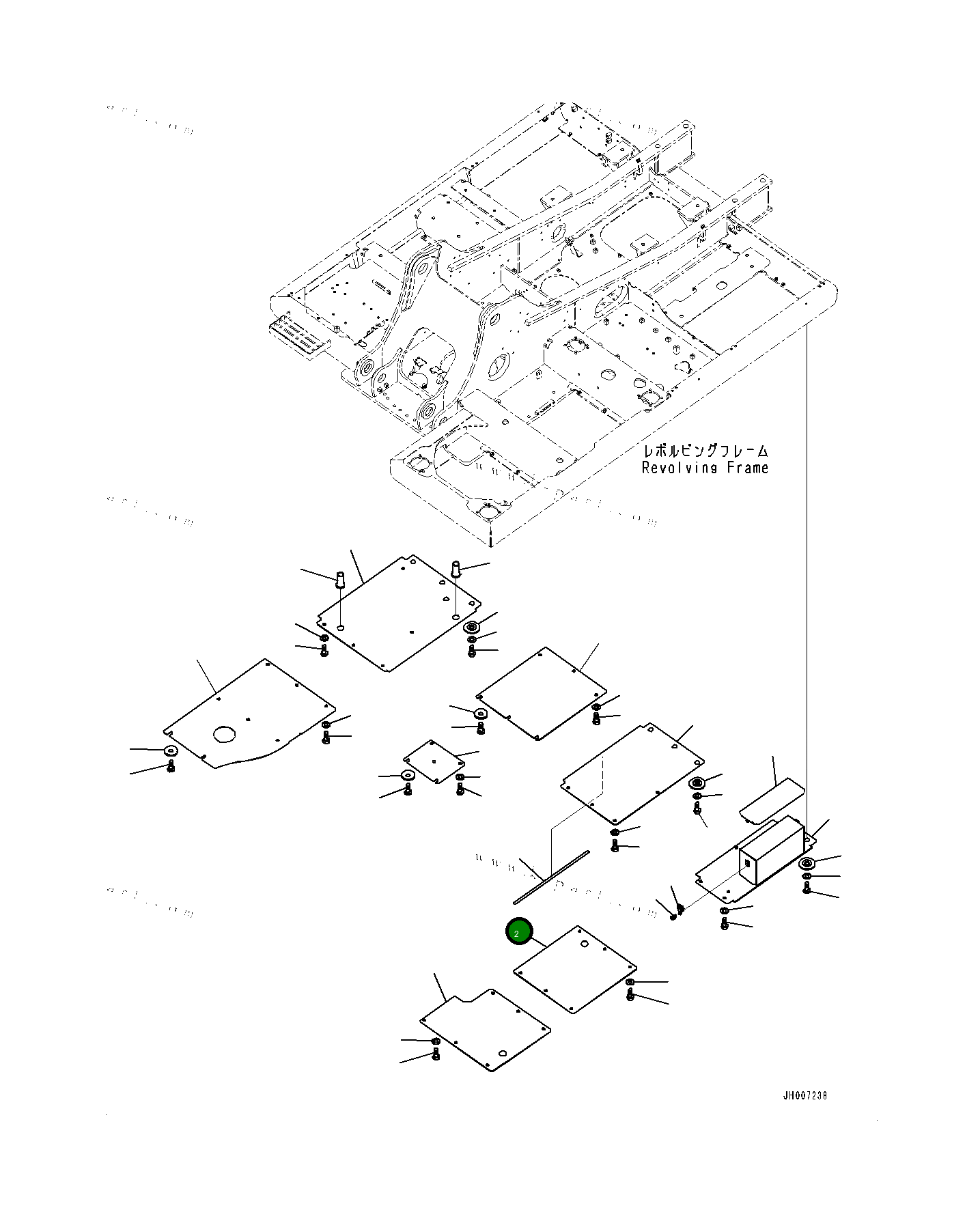 Крышка 20Y5473630 Komatsu