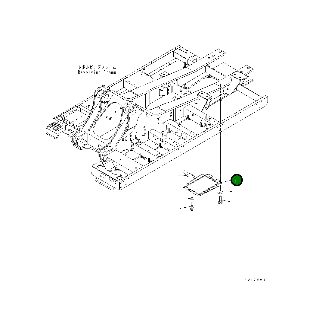 Крышка 209-53-13130 Komatsu