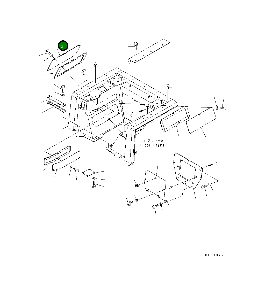 Крышка 14X-54-36560 Komatsu