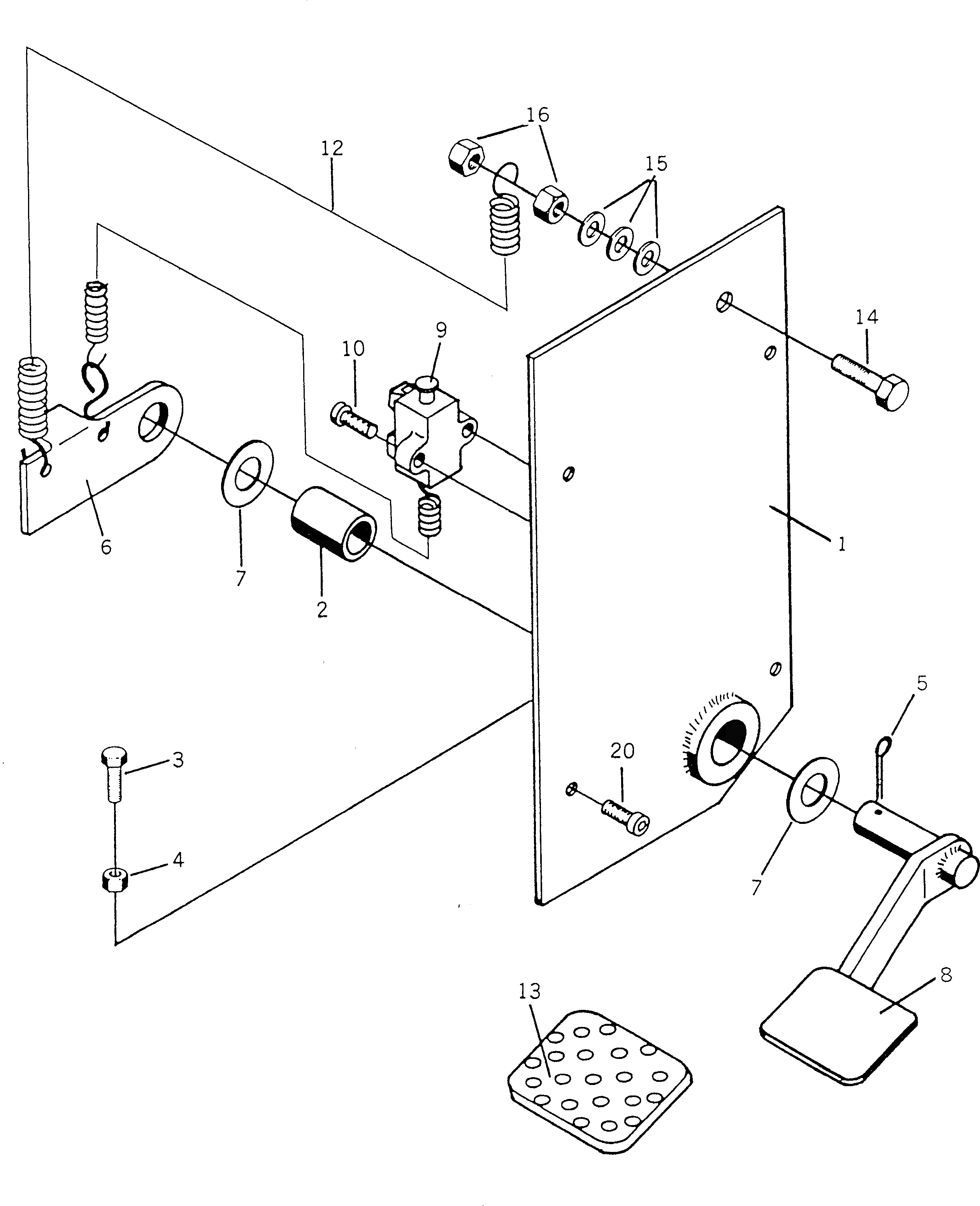 Болт BW061442 Komatsu