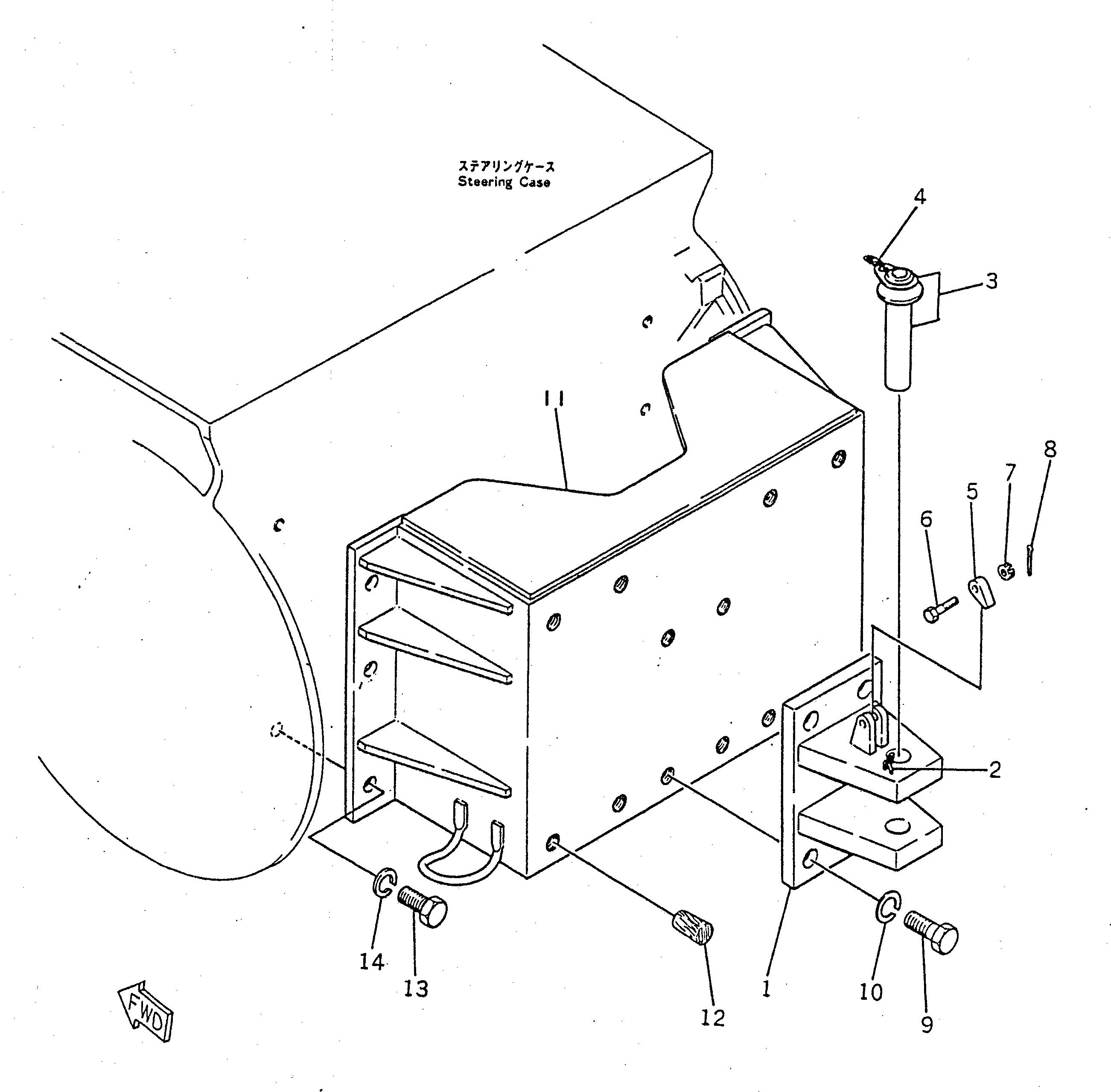 Болт 01011-33990  Komatsu