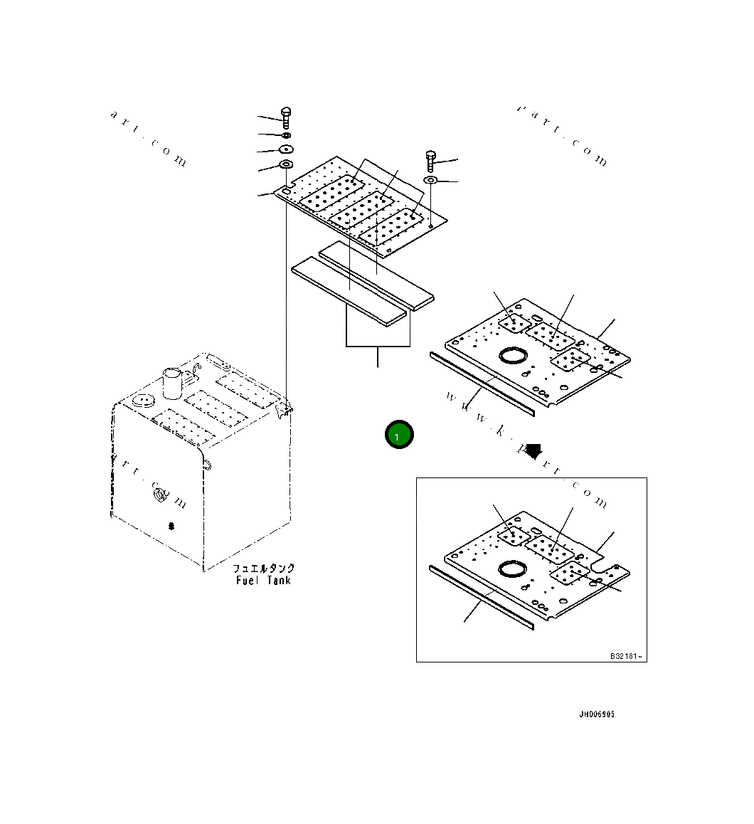 Крышка 20Y-54-79990  Komatsu