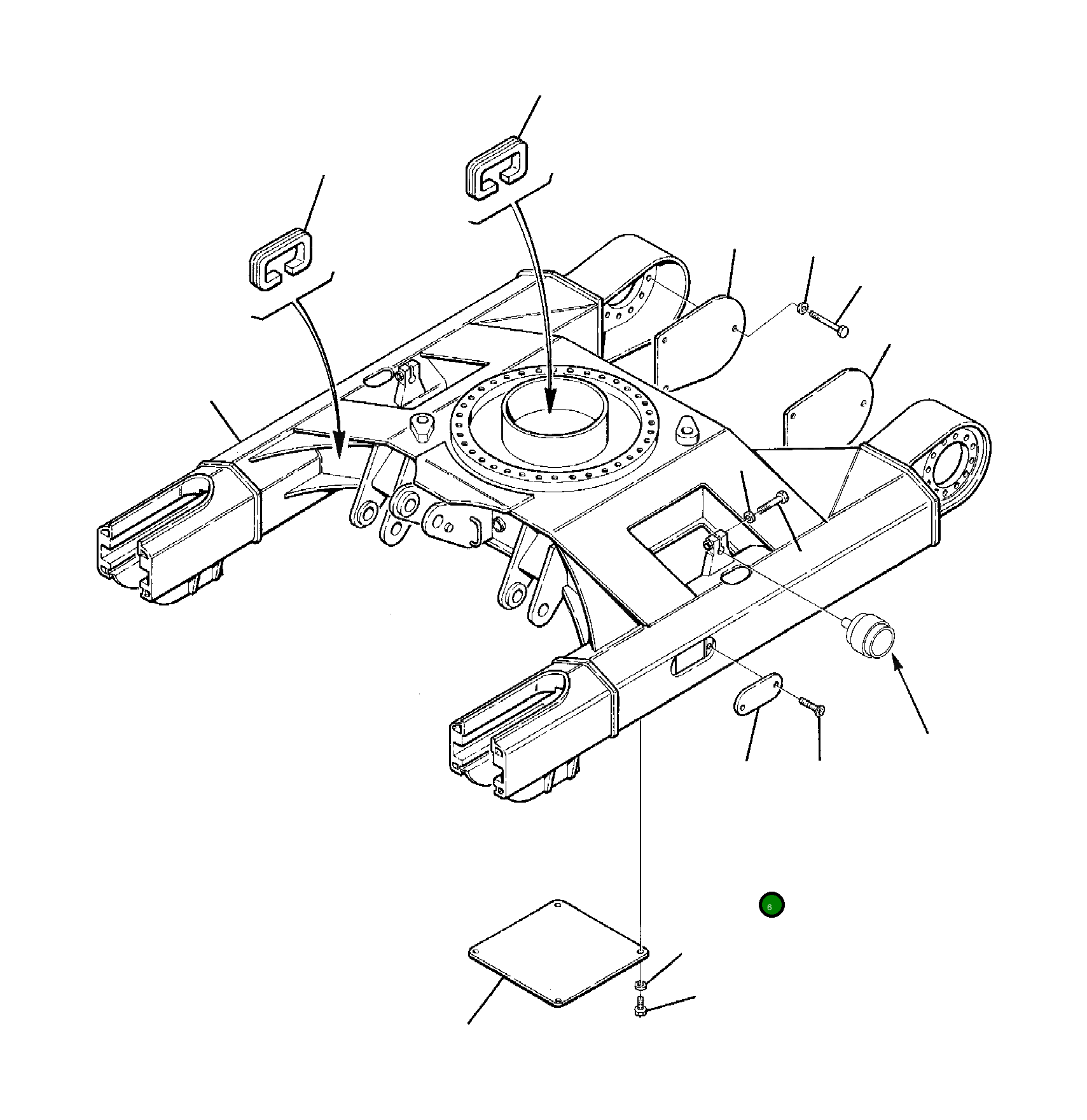 Крышка 21D-30-11150 Komatsu