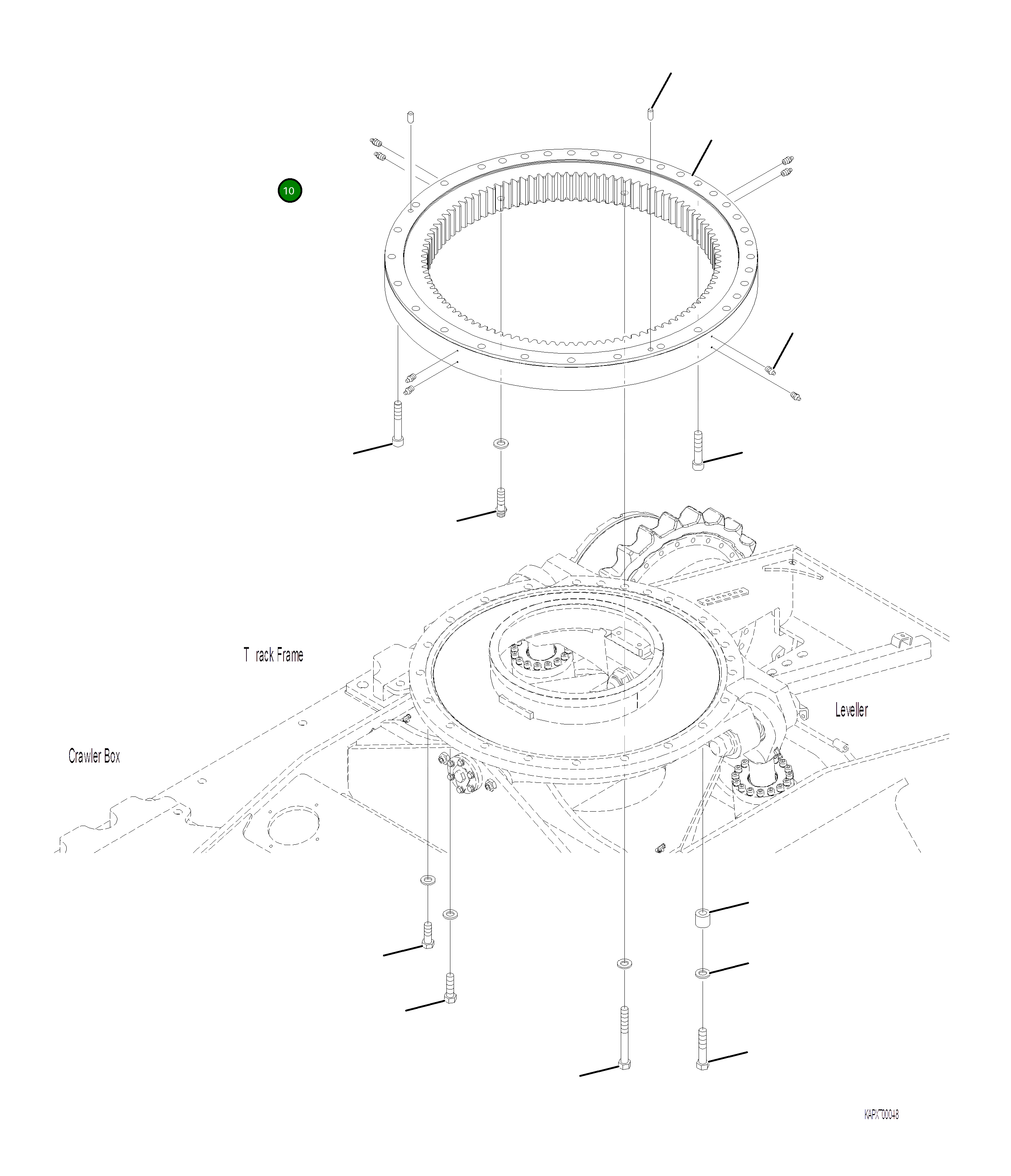 Болт 4A1-98-21260 Komatsu