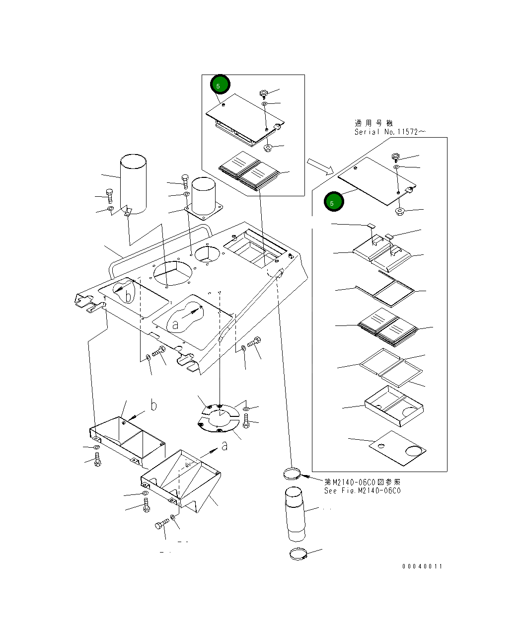 Крышка 154-911-7642 Komatsu