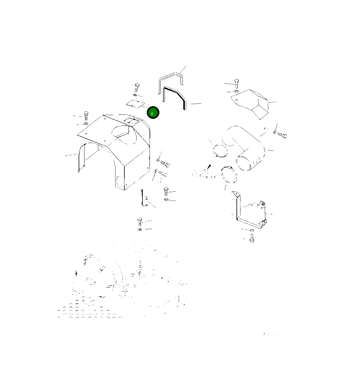Крышка 425-54-52431 Komatsu