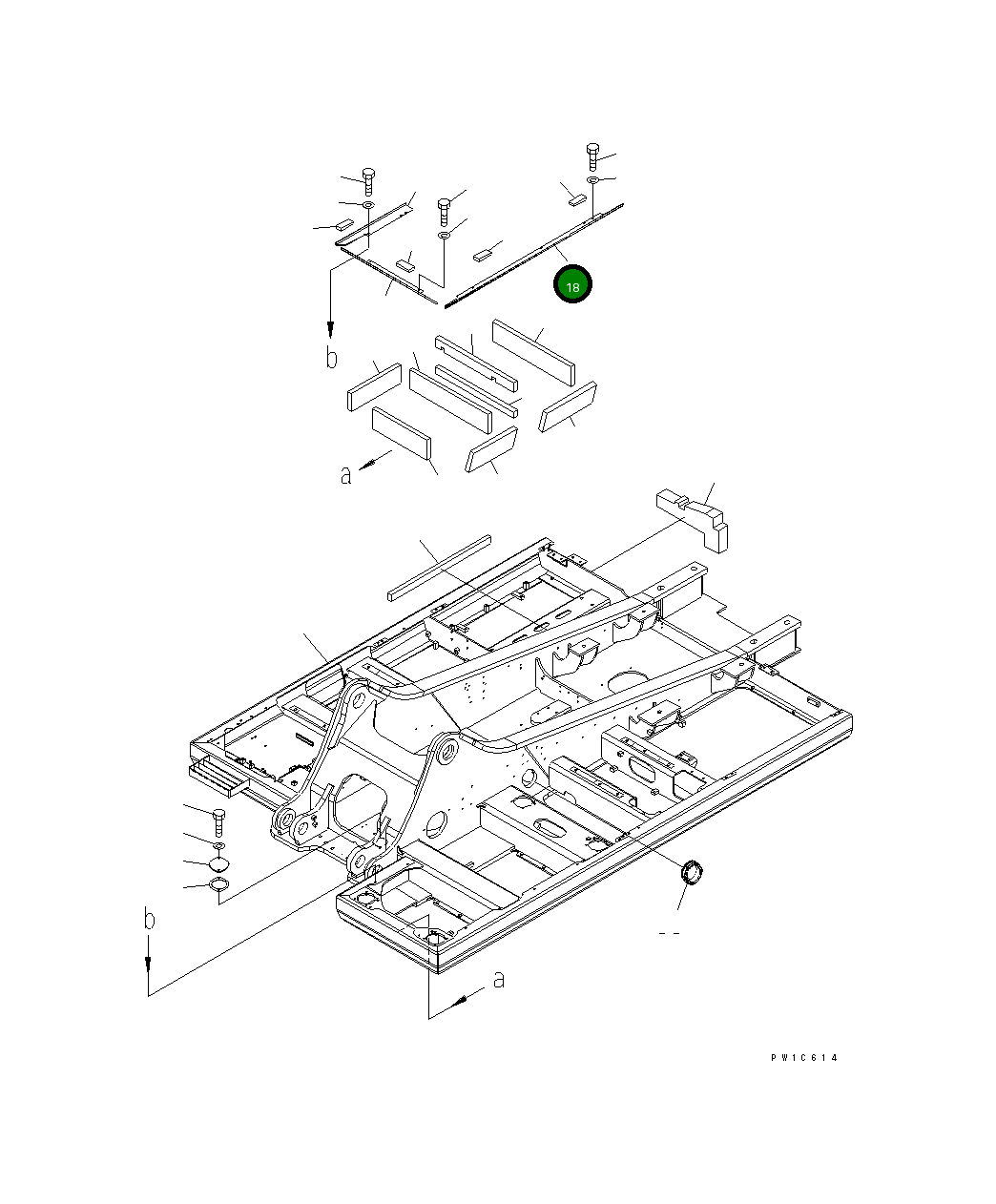 Крышка 207-46-71530  Komatsu