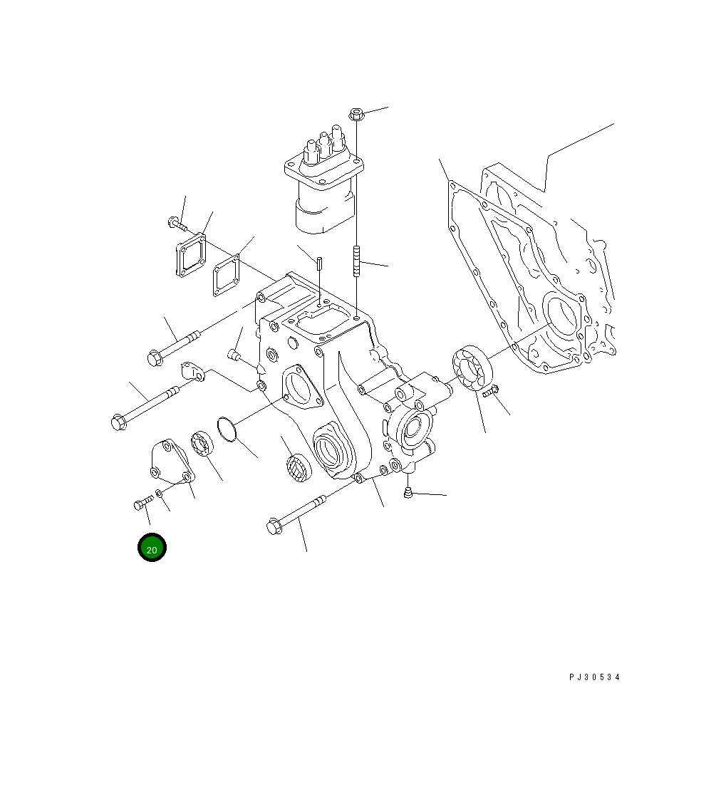 Болт YM121456-91981 Komatsu