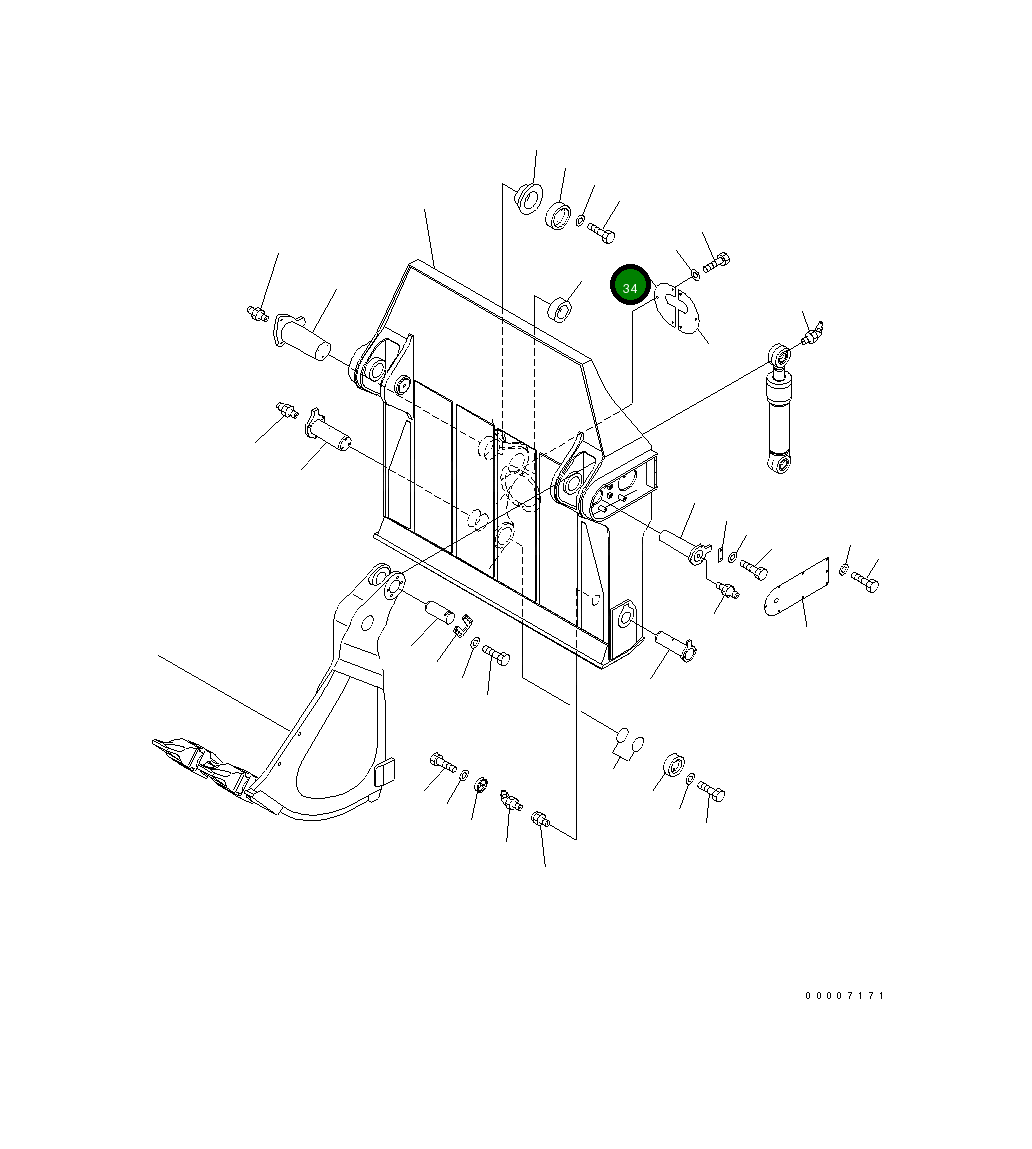 Крышка 21N-72-14350 Komatsu