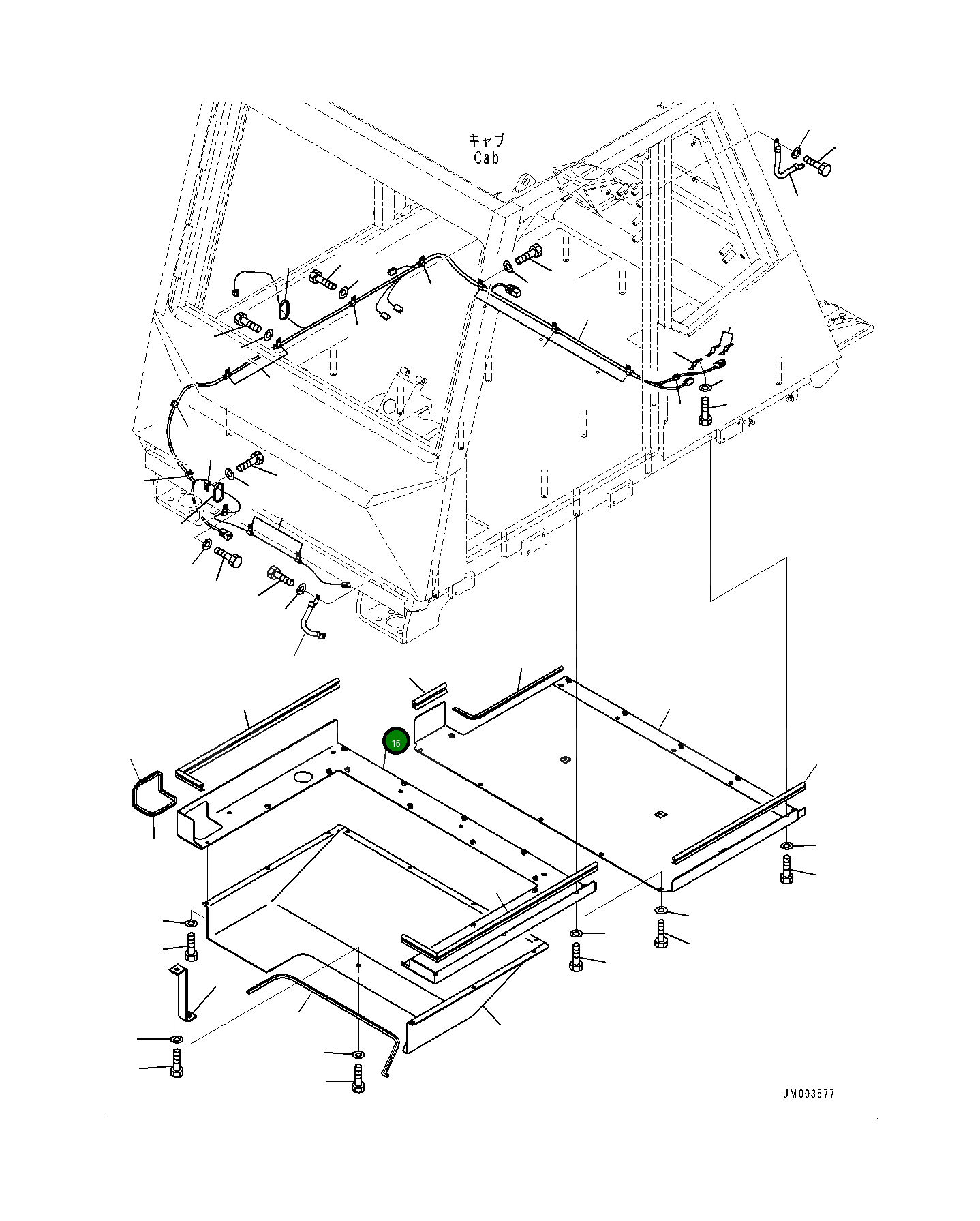Крышка 561-54-82171 Komatsu