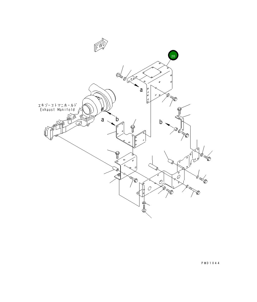 Крышка 6735-81-8721 Komatsu