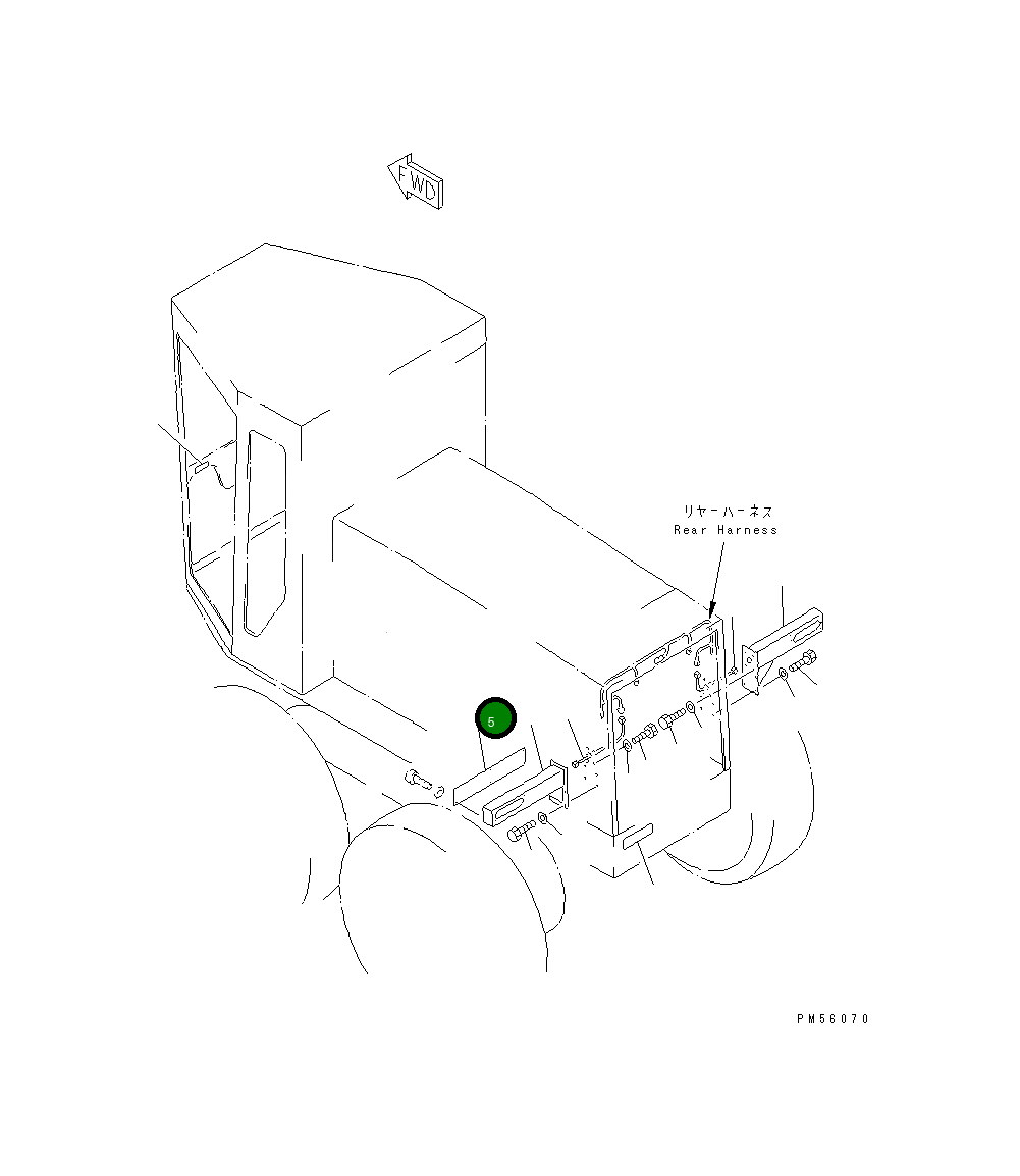 Крышка 23D-806-1170 Komatsu