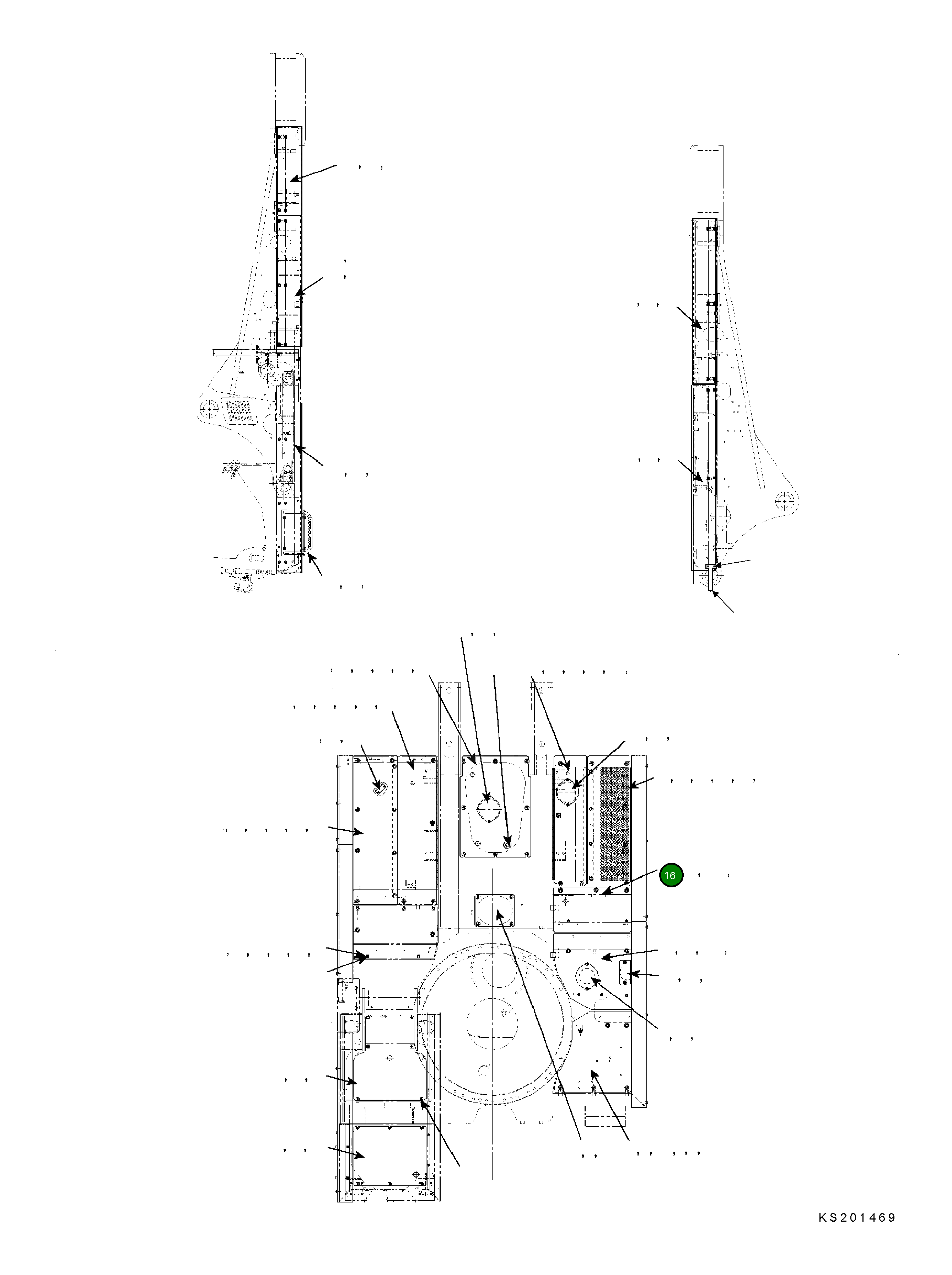 Крышка 208-54-KA611 Komatsu