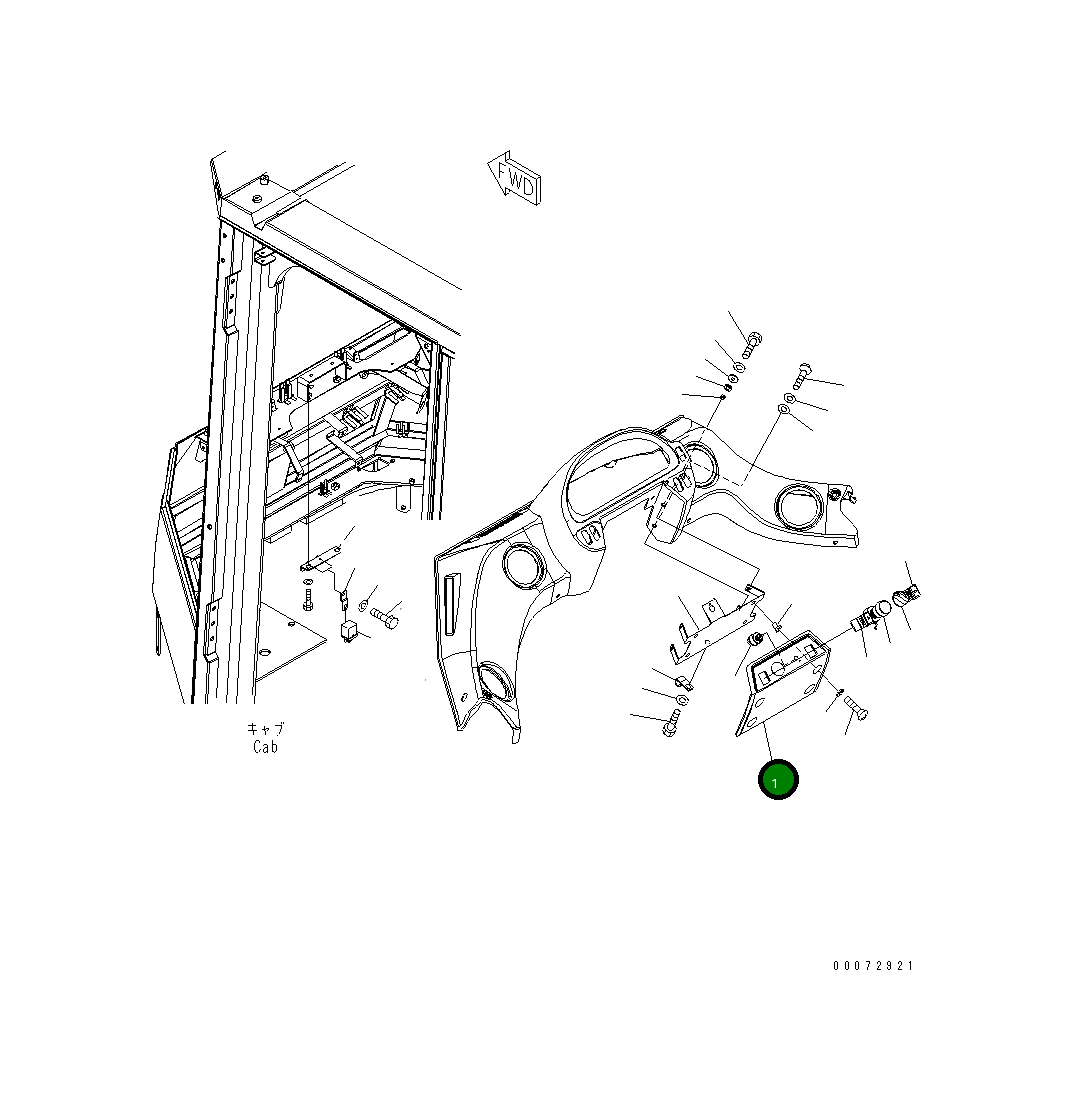 Крышка 426-926-3842  Komatsu