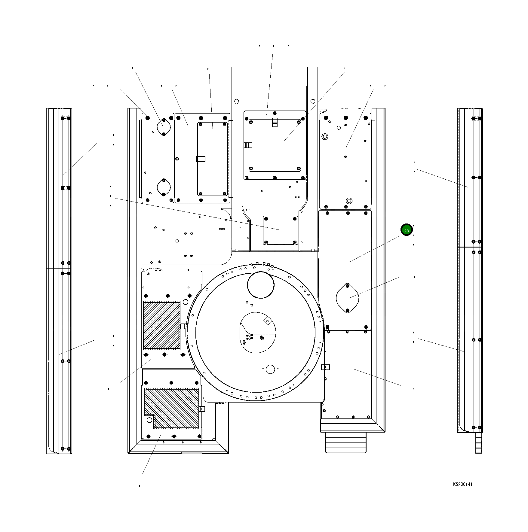 Крышка 20Y-54-KA752  Komatsu