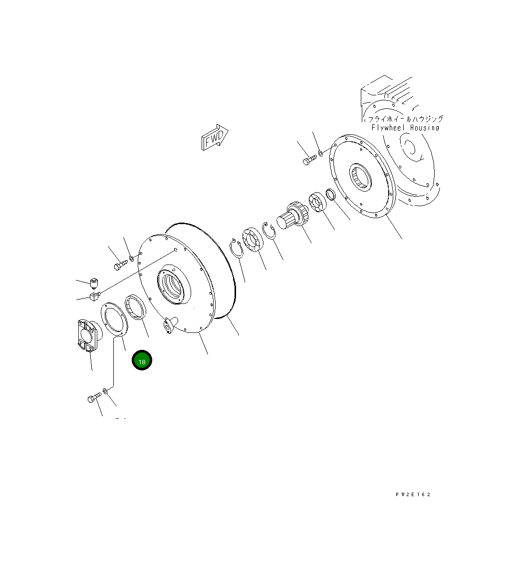 Крышка 262-19-22241 Komatsu