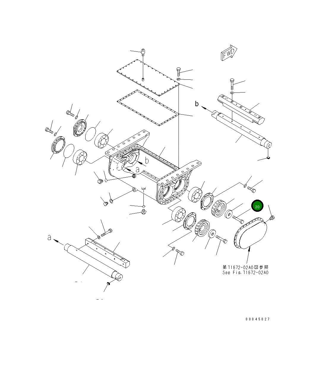 Болт 01019-32045 Komatsu