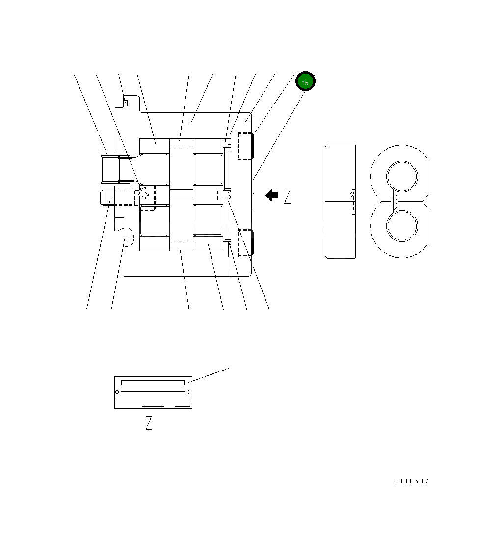Болт UC1301587003  Komatsu