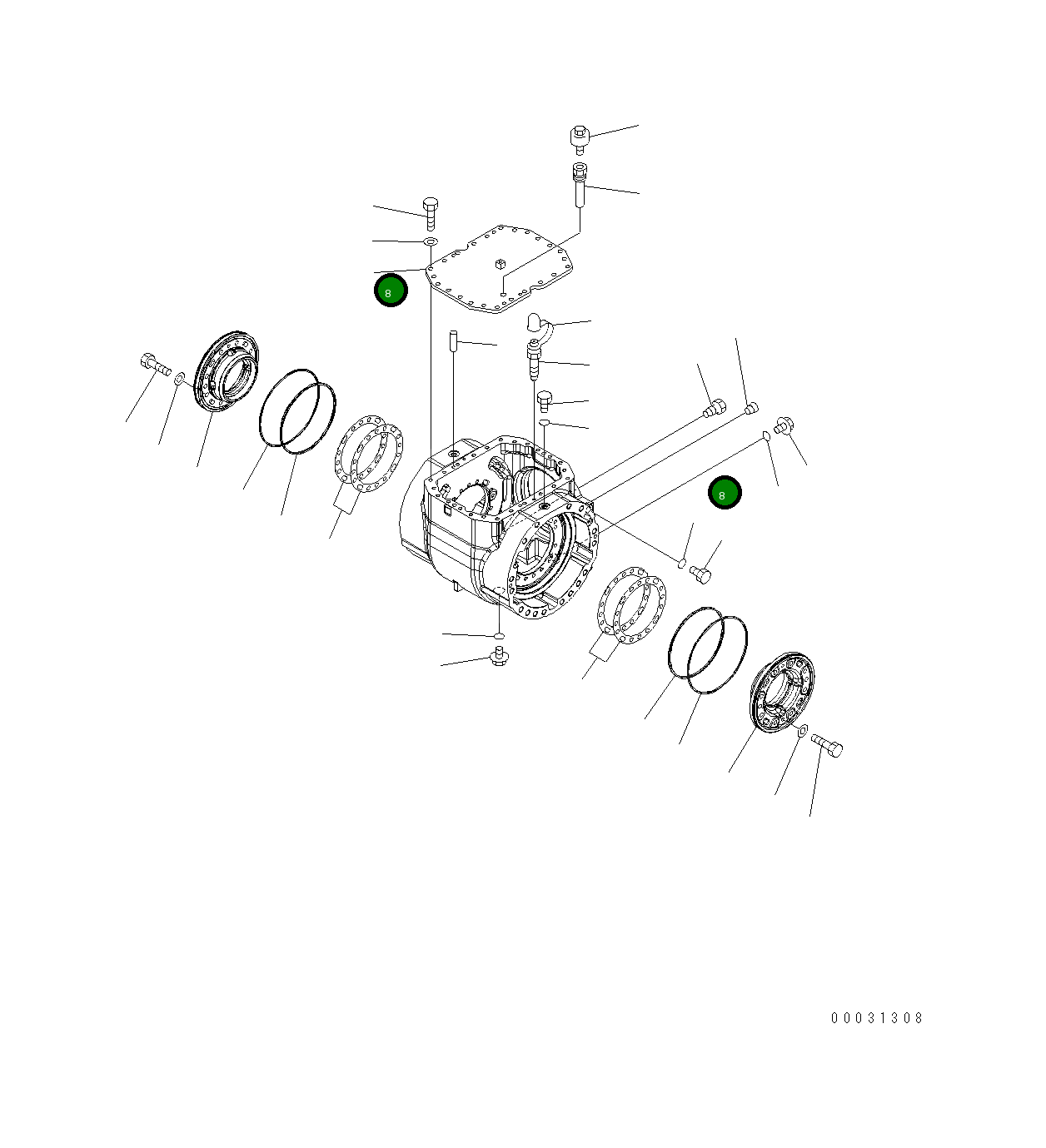 Крышка 424-22-33121 Komatsu