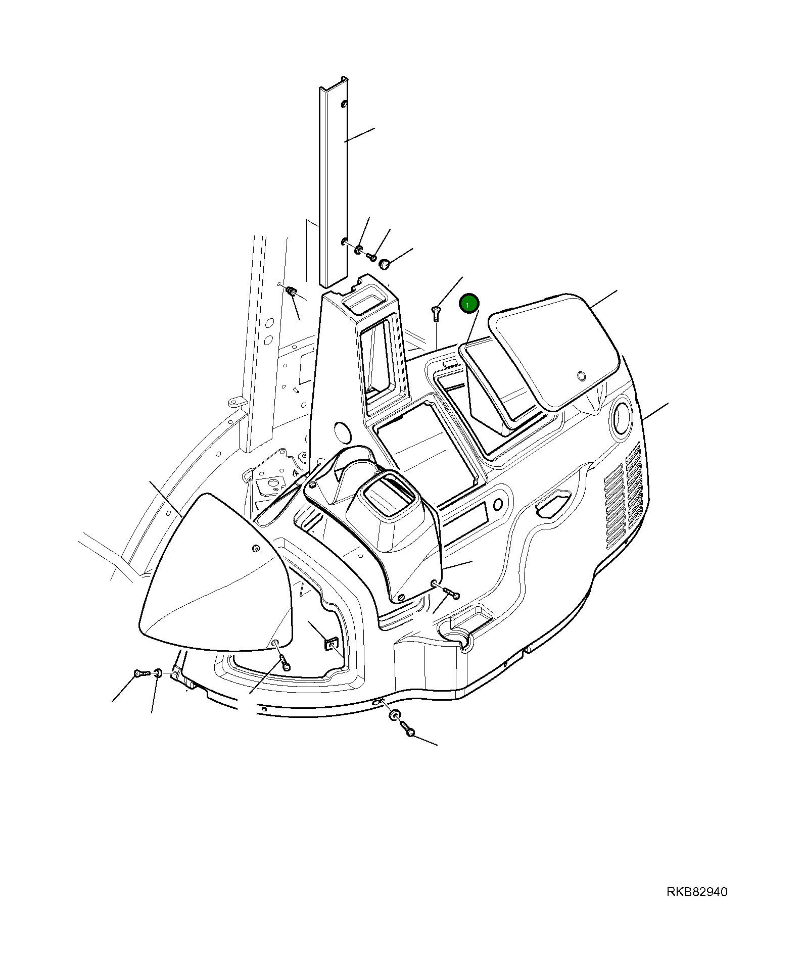 Крышка 42N-54-14820 Komatsu