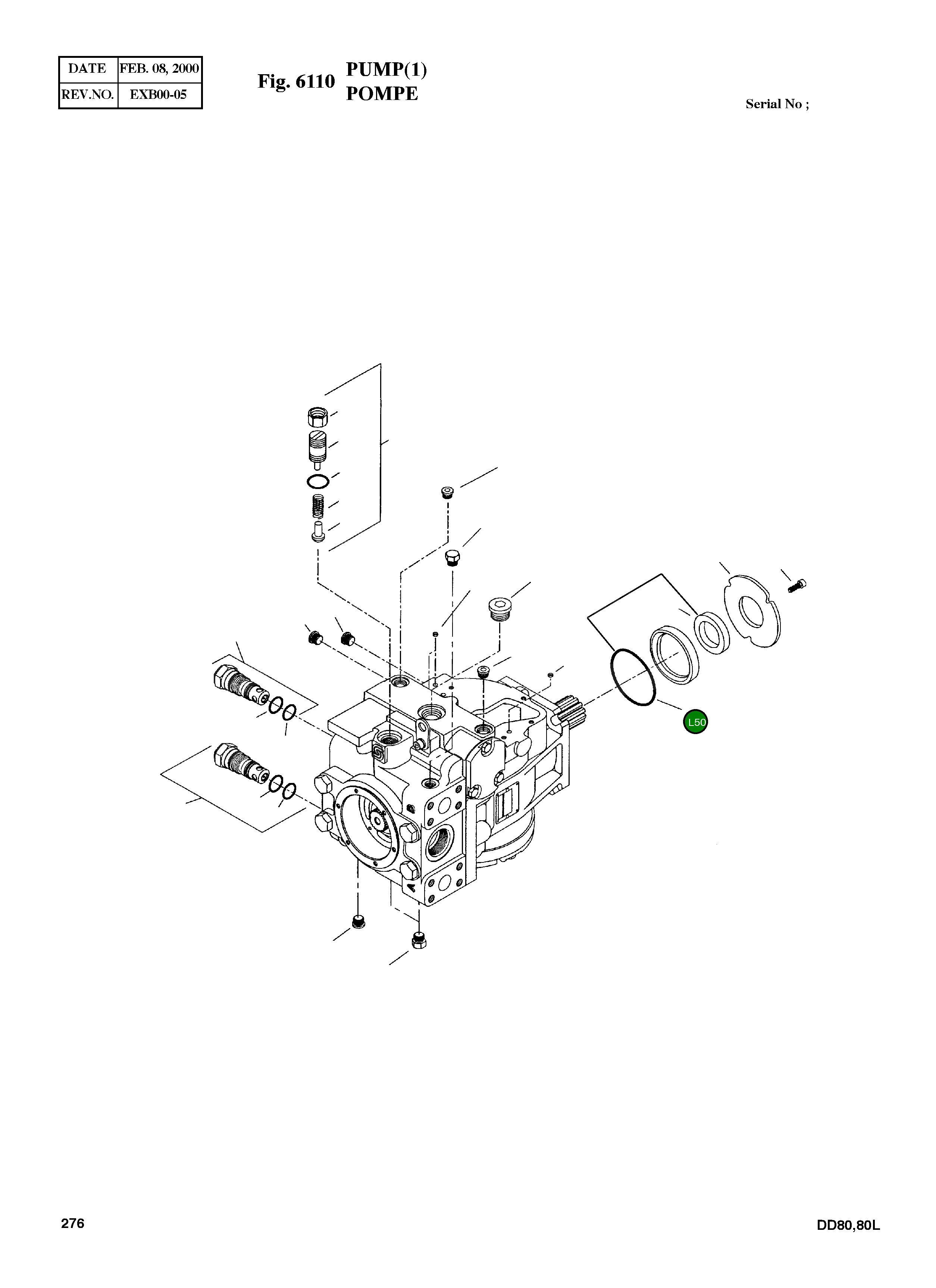 Кольцо уплотнительное (O-Ring) 9004104-1510 Komatsu