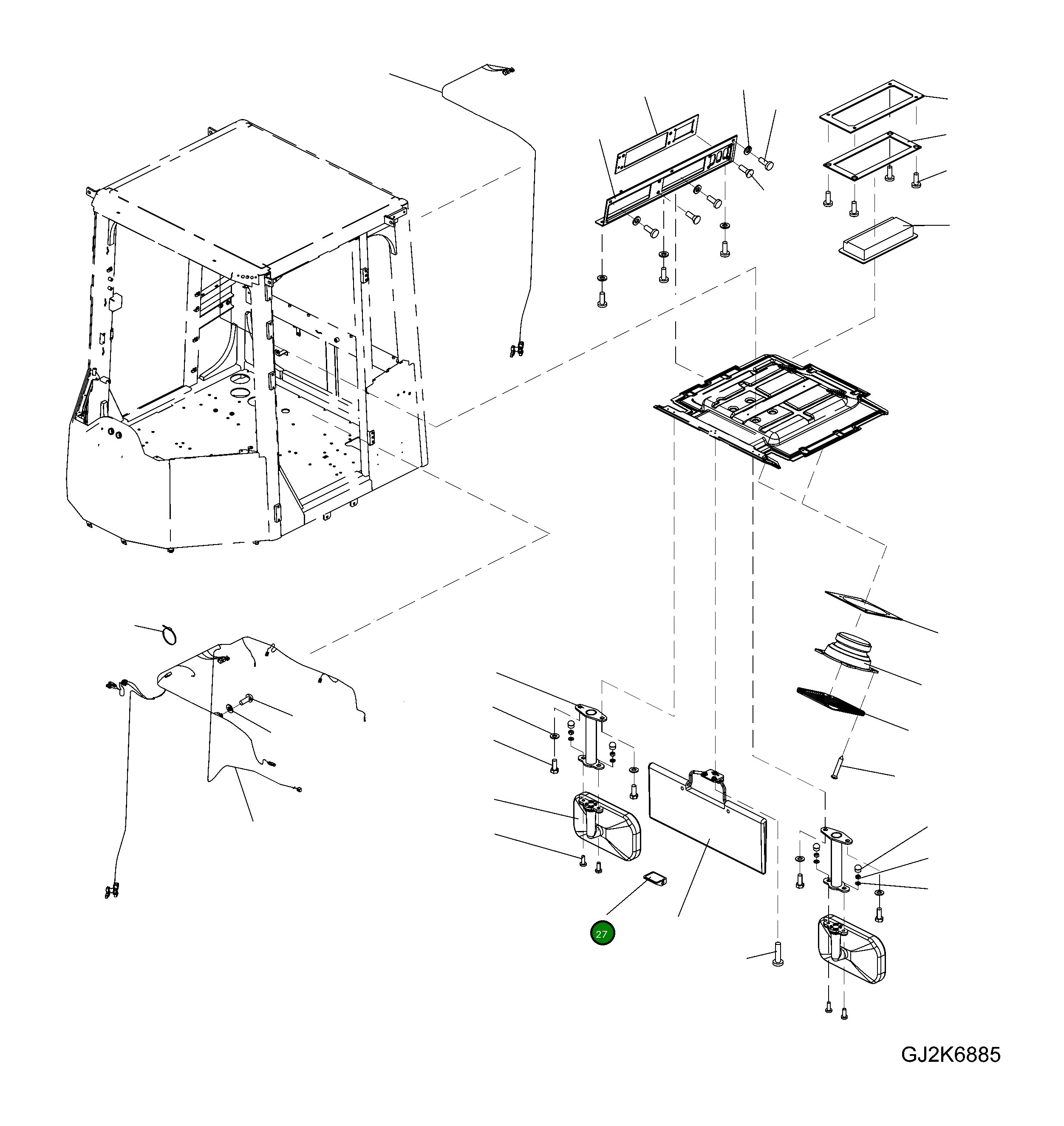 Крышка 423-56-H0R32 Komatsu