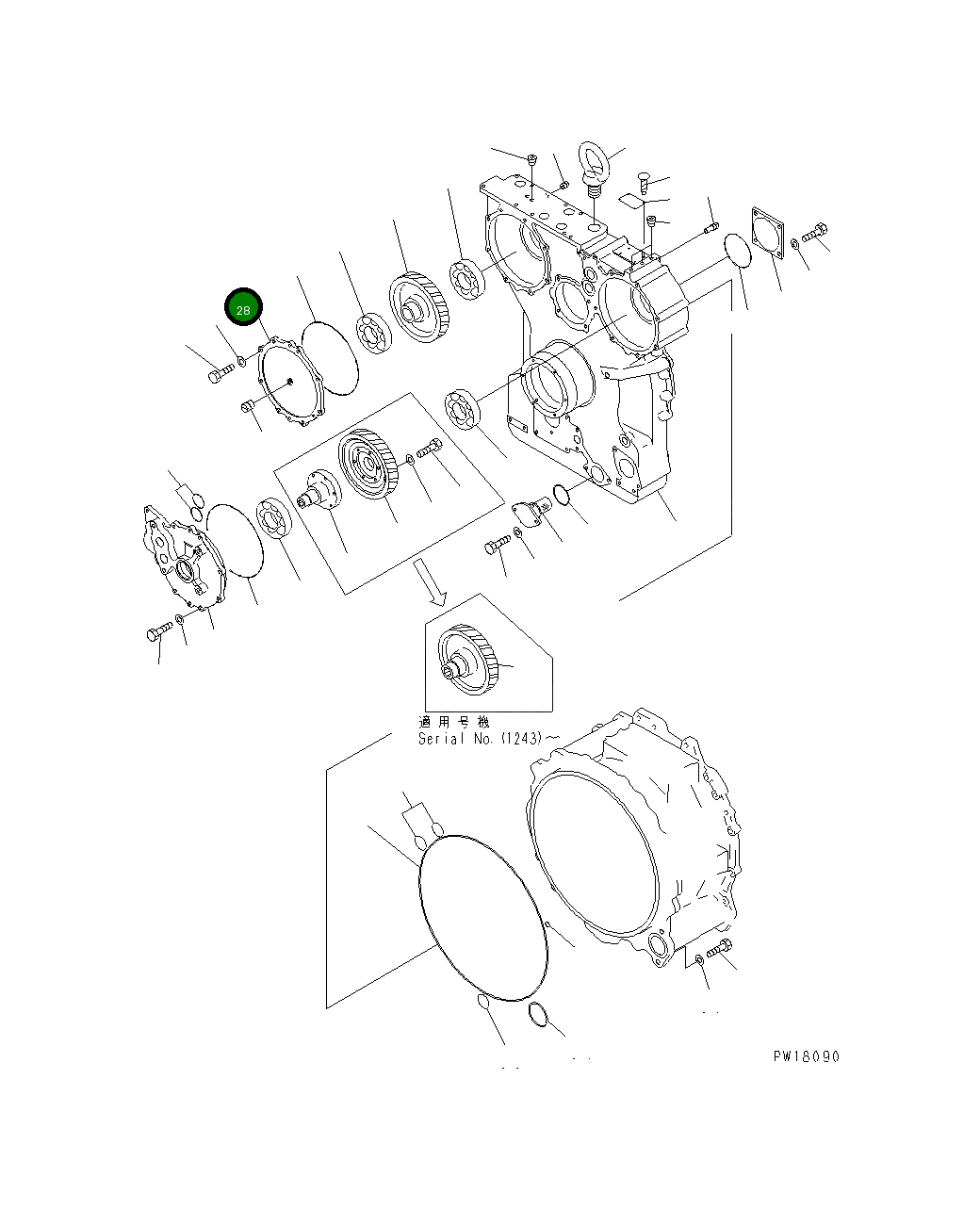 Крышка 711-60-14451 Komatsu