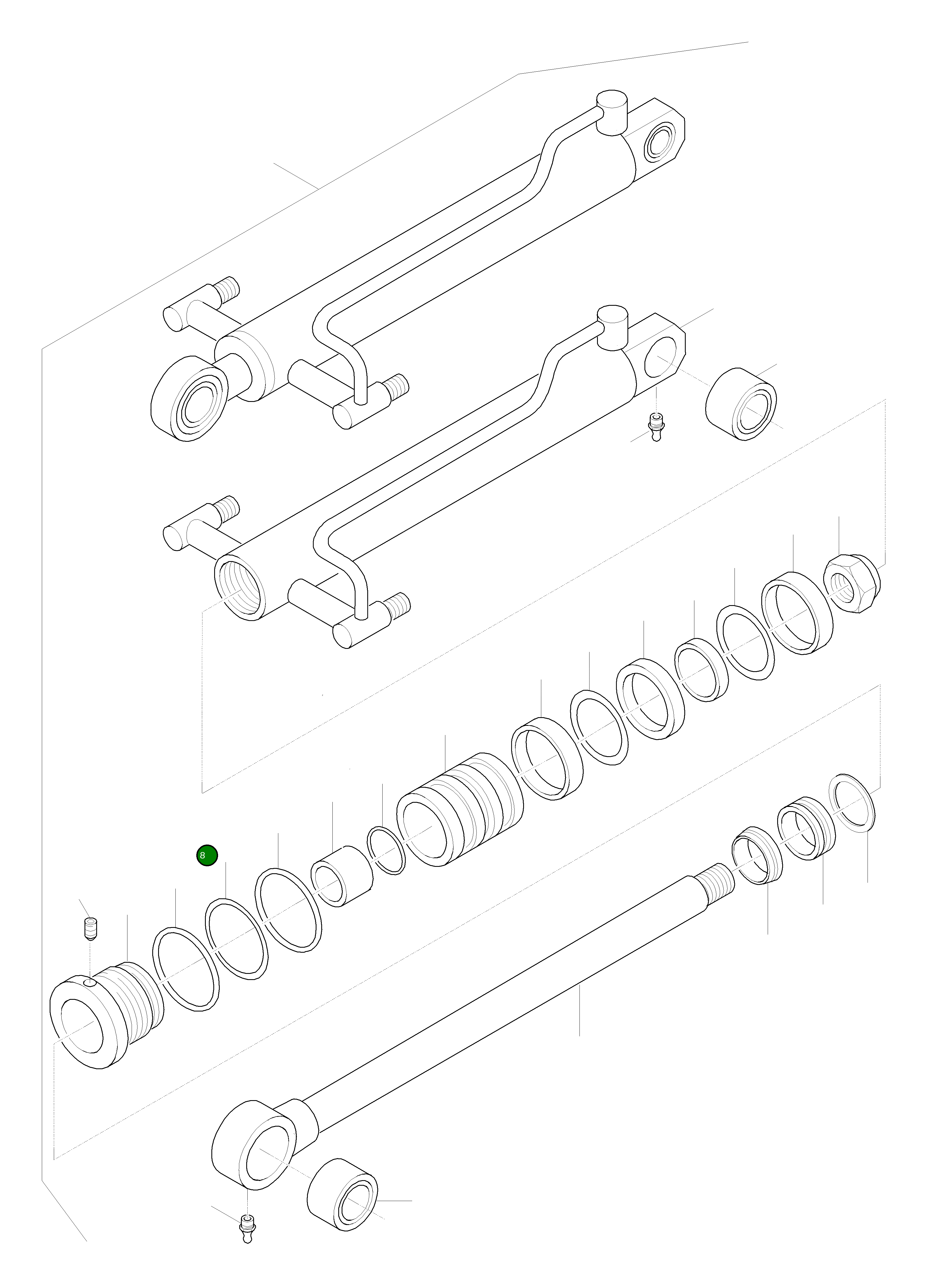 Кольцо уплотнительное (O-Ring) 42T-63-H0P21 Komatsu