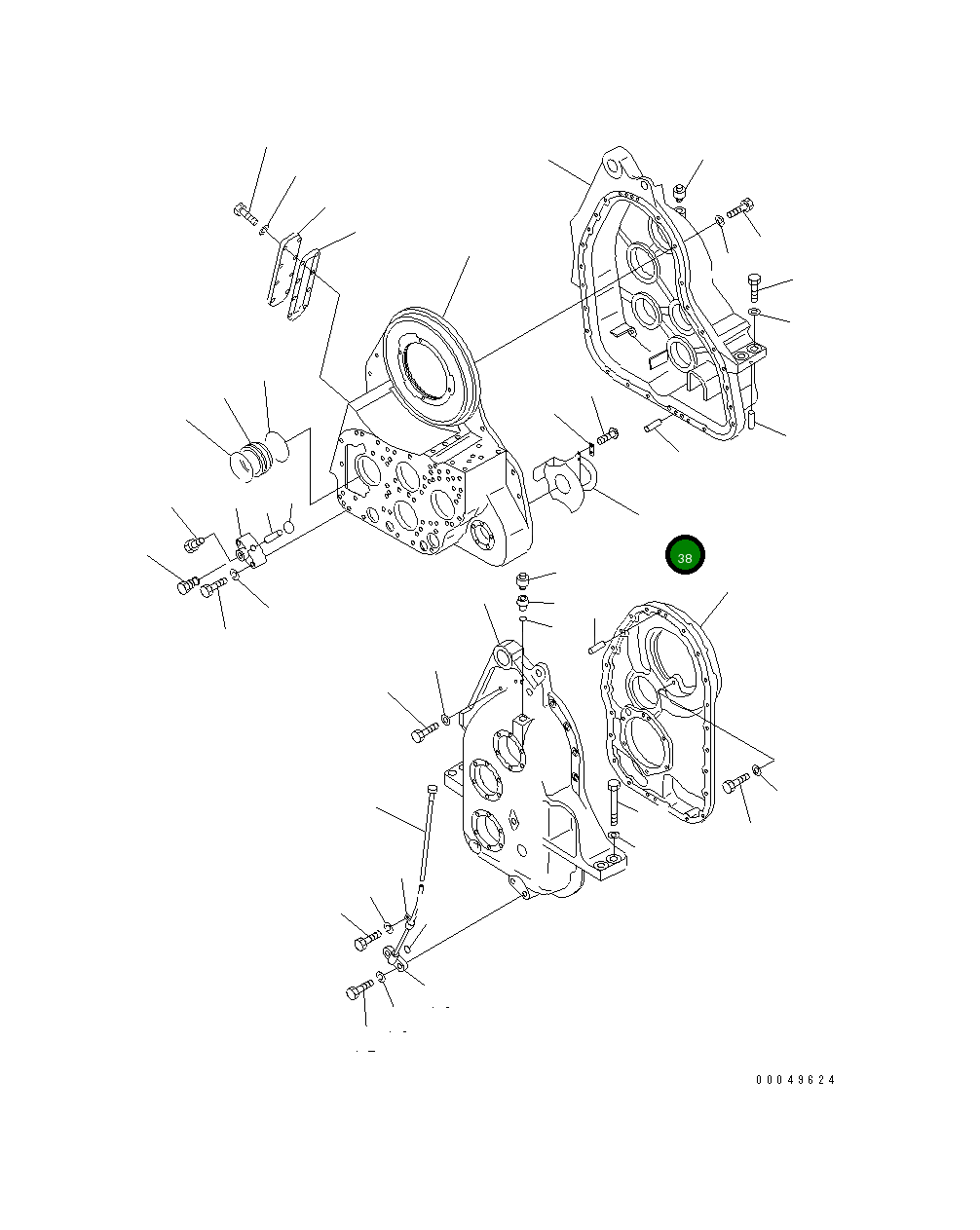Крышка 156-76-21190 Komatsu