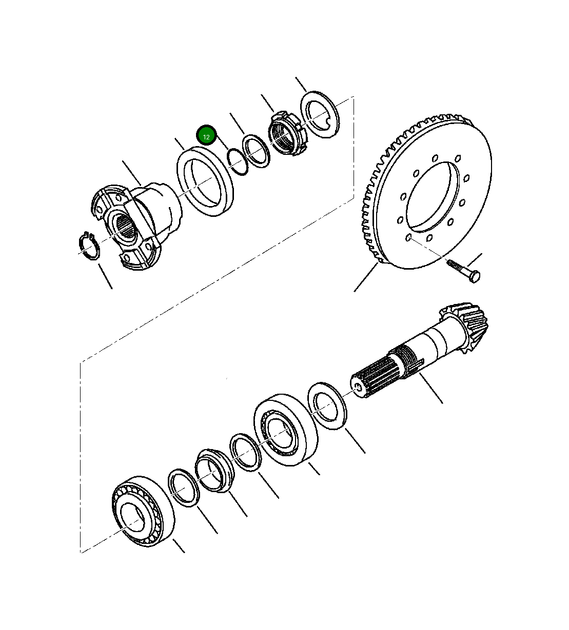 Кольцо уплотнительное (O-Ring) CA0028532 Komatsu
