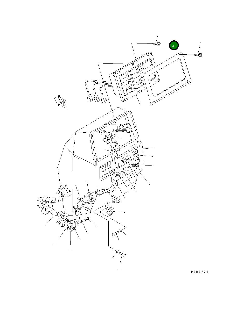 Крышка 195-54-69670 Komatsu
