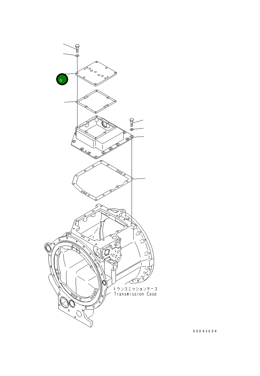 Крышка 17A-15-41220  Komatsu