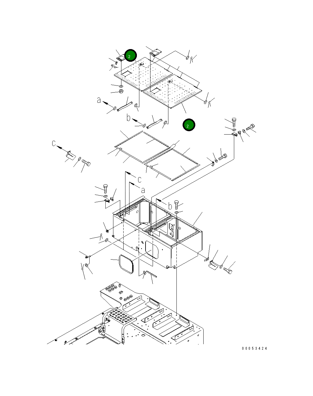 Крышка 21T-53-31211 Komatsu