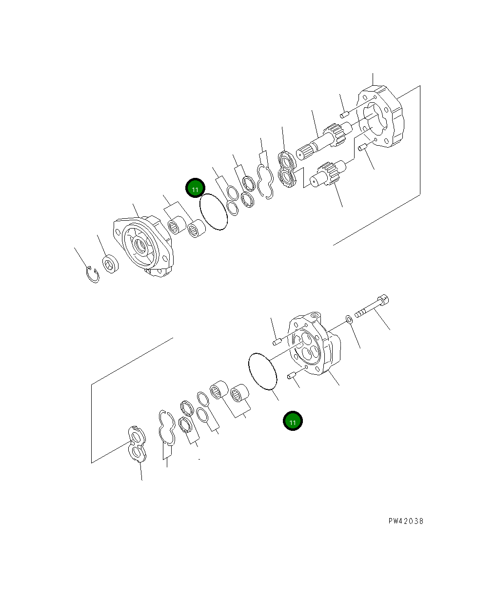Кольцо уплотнительное (O-Ring) 704-37-03380 Komatsu