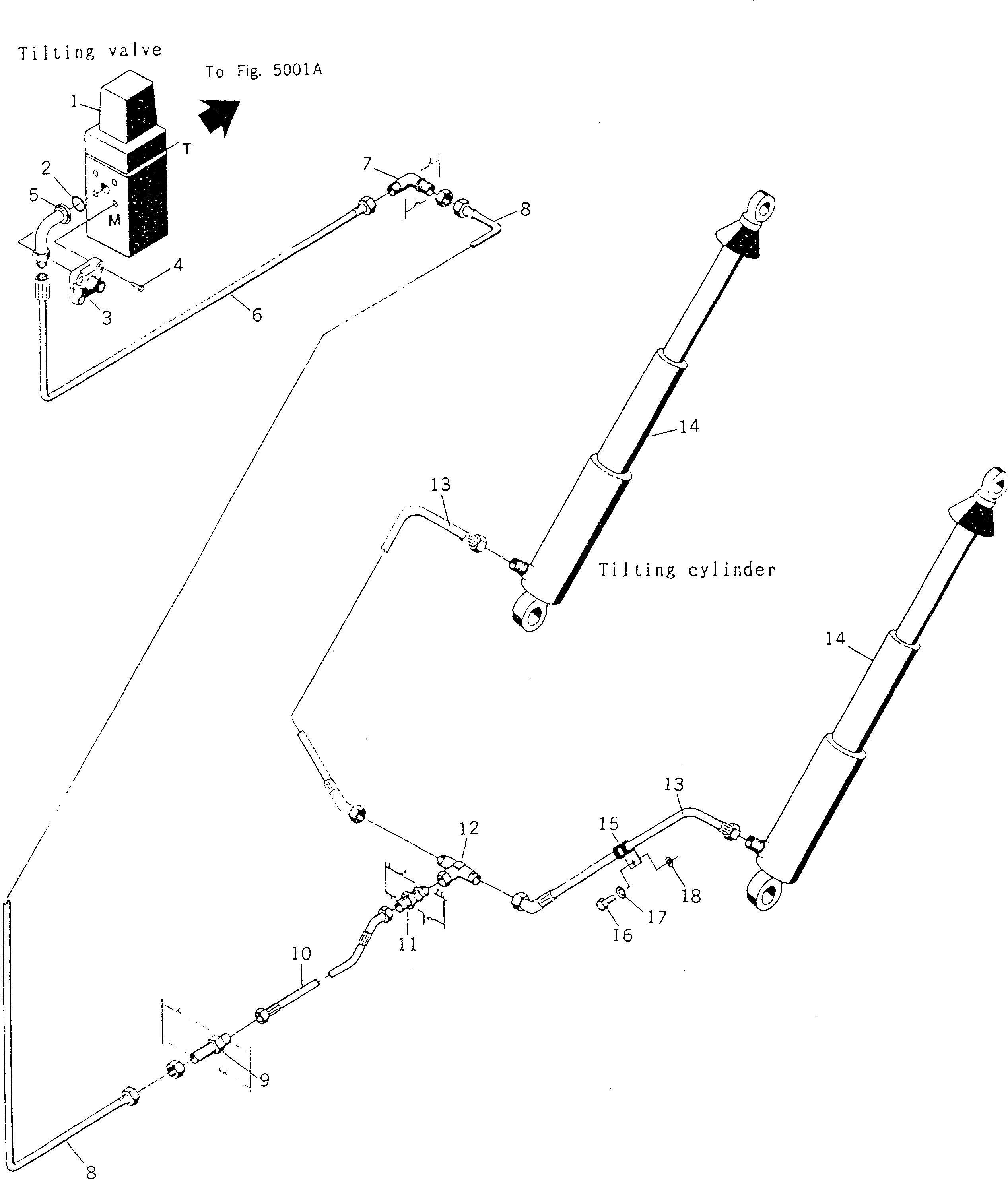 Болт BW061454  Komatsu