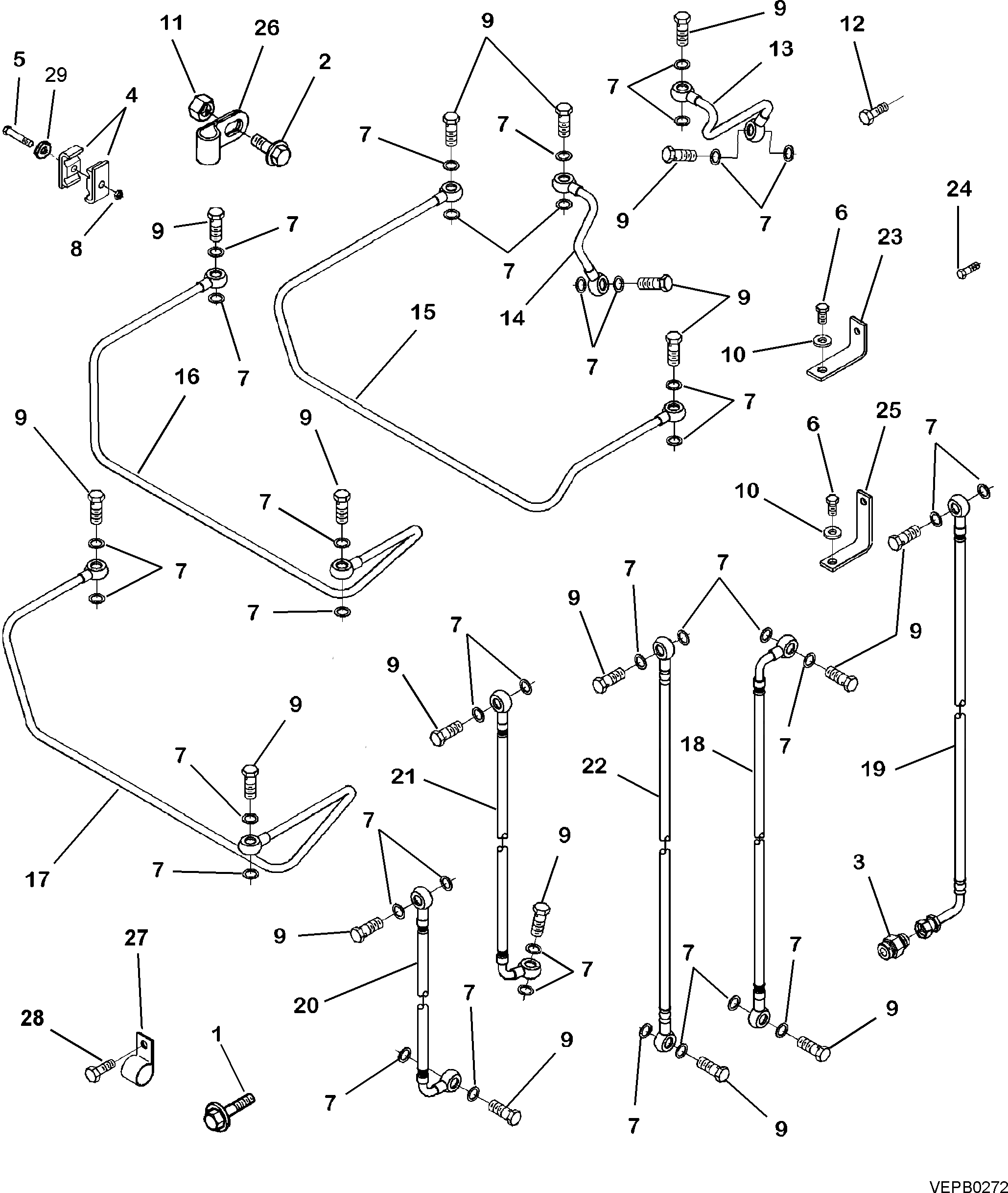 Болт 6216-71-6130 Komatsu