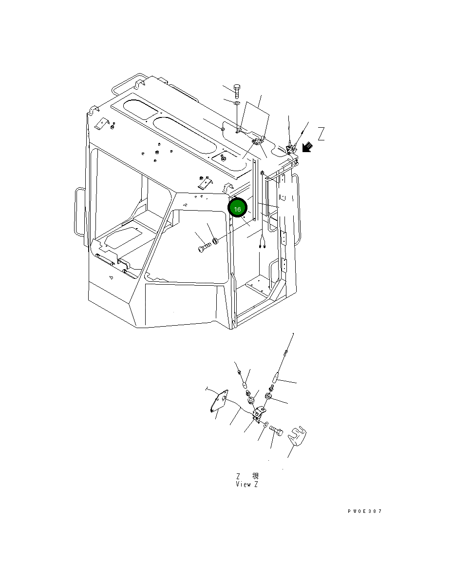 Крышка 423-923-3480  Komatsu