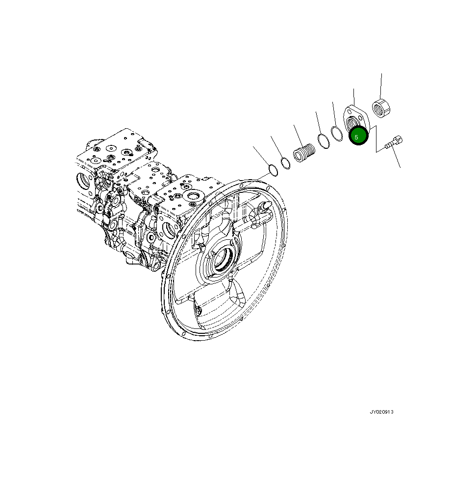Крышка 708-2G-14170  Komatsu