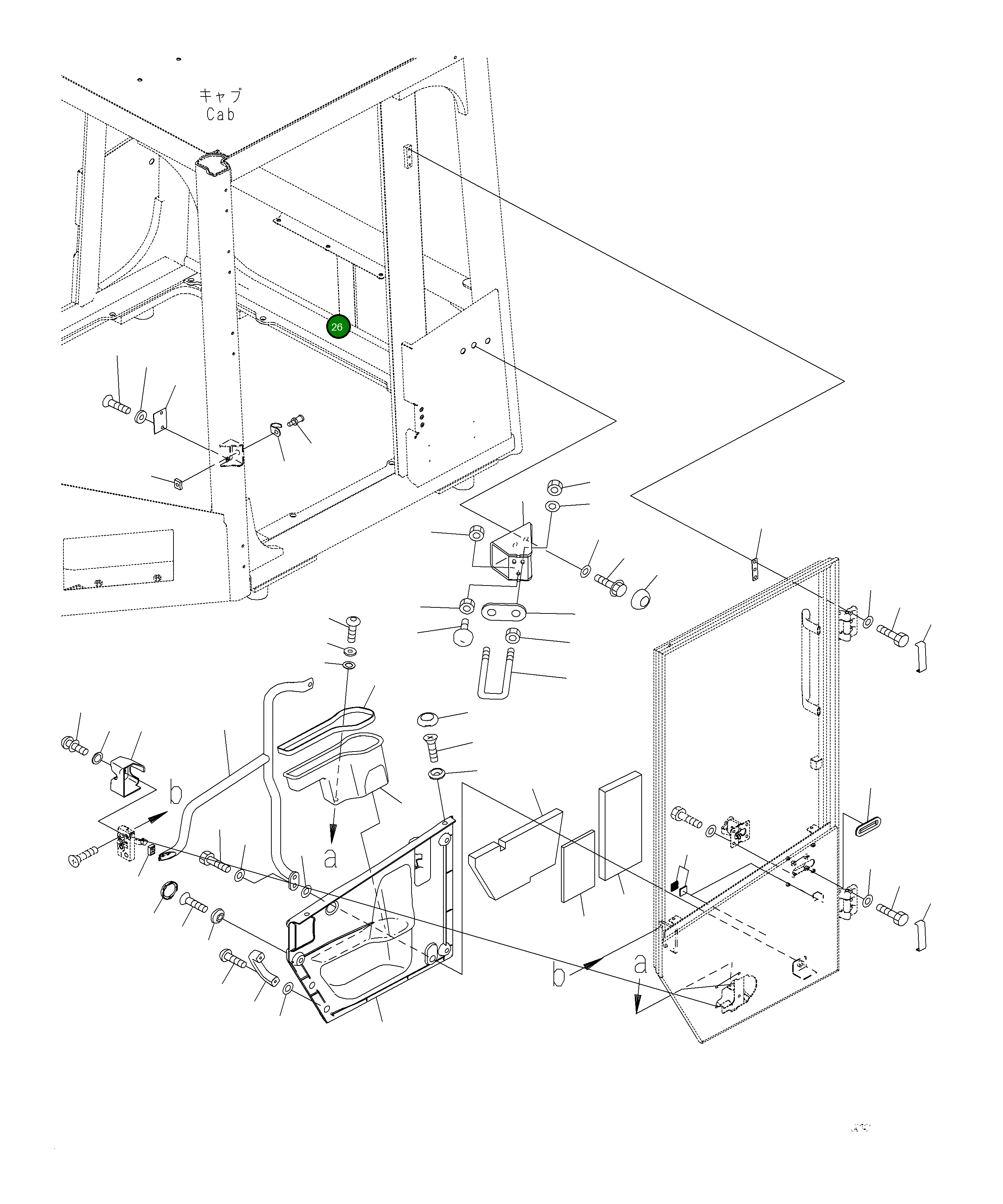 Крышка 423-925-5170 Komatsu