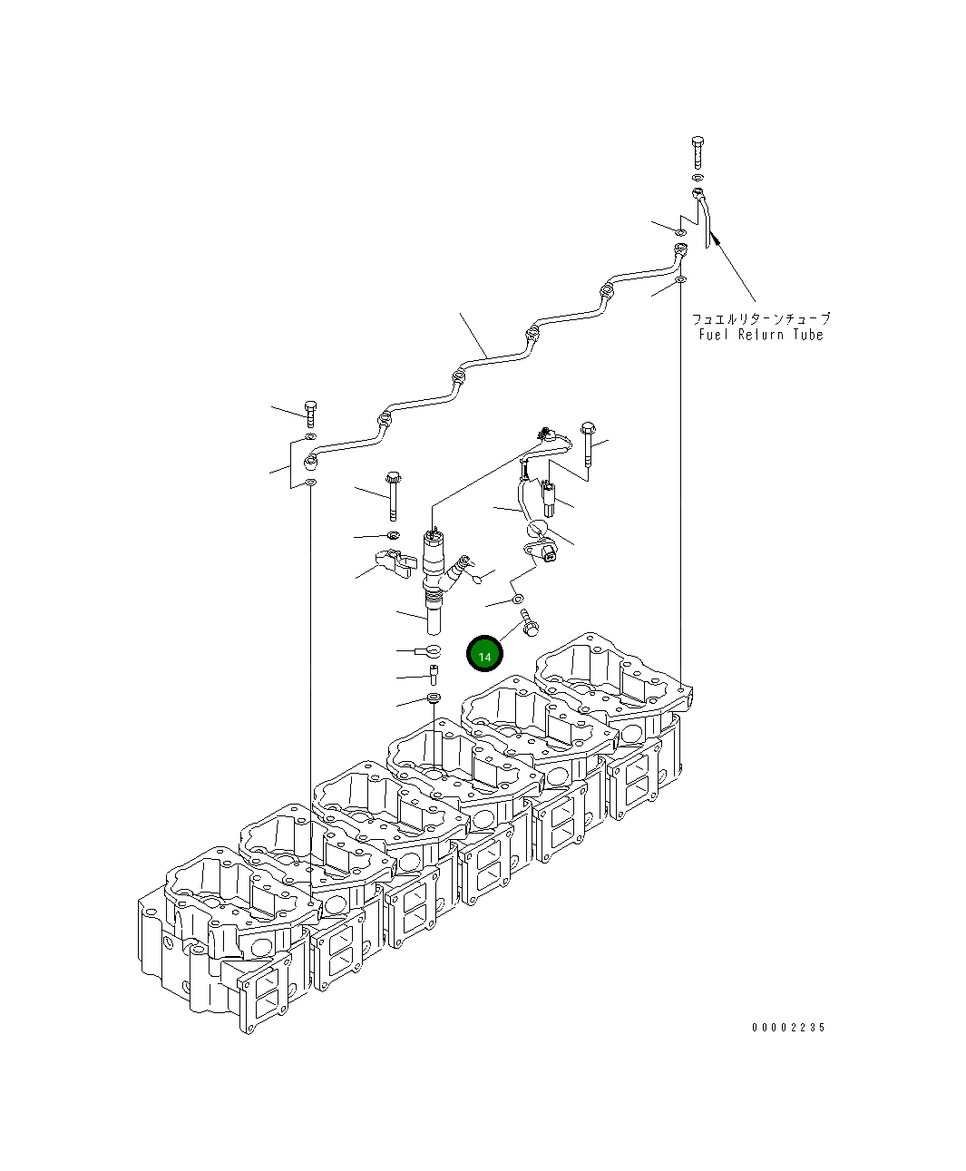 Болт 01435-00616 Komatsu