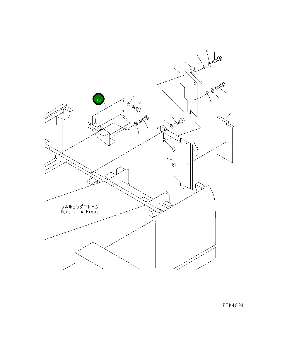 Крышка 20E-54-K2060  Komatsu