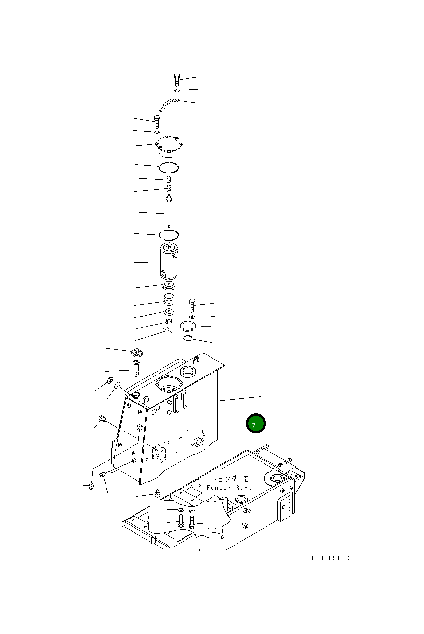 Крышка 195-54-71441 Komatsu