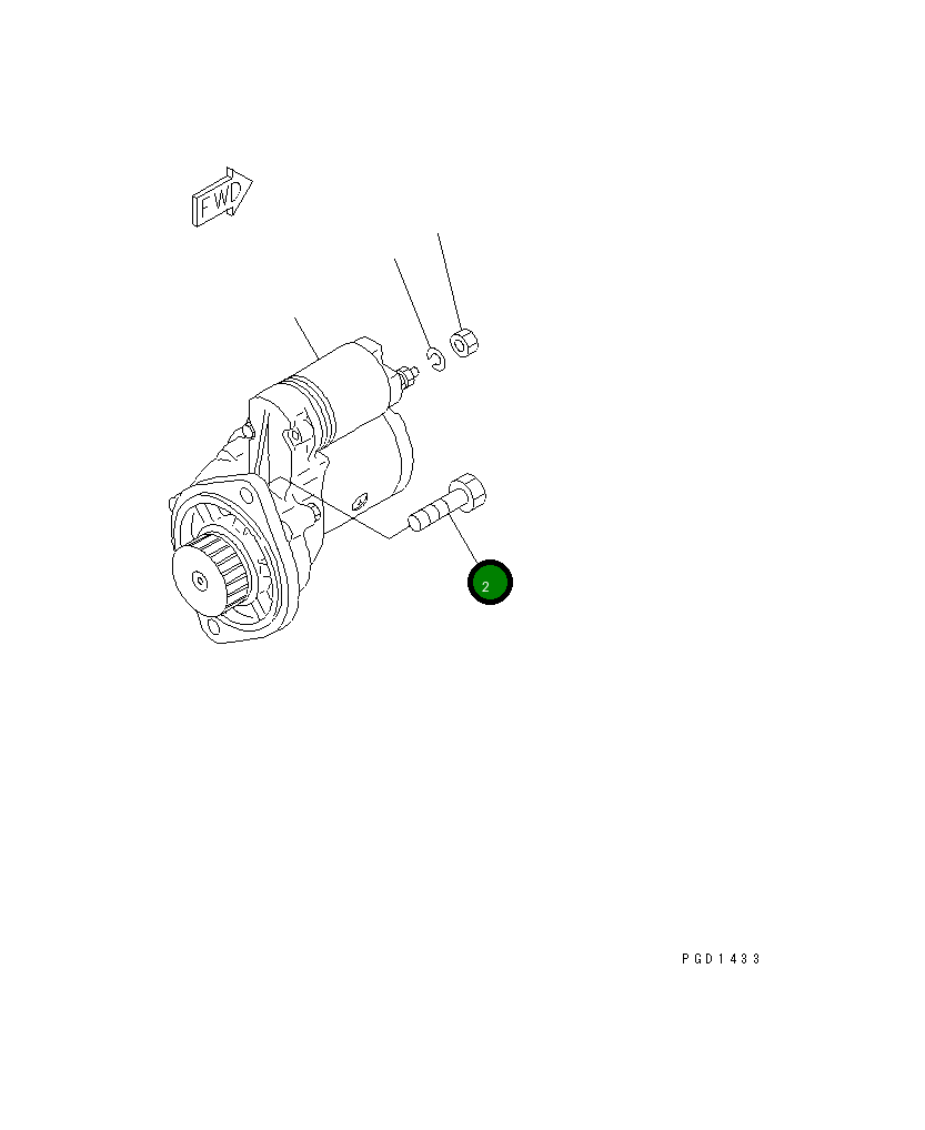 Болт YM26116-120252  Komatsu