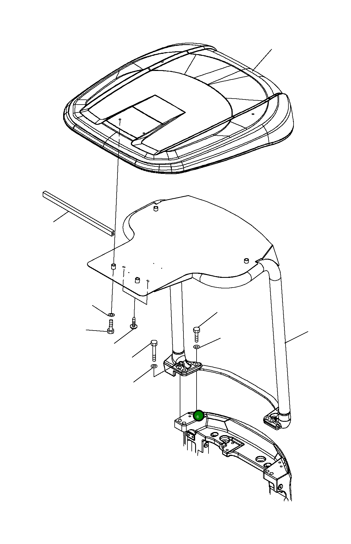 Болт 01010-D1200  Komatsu