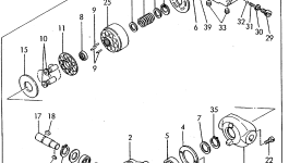 Блок цилиндров YM172519-73890 Komatsu