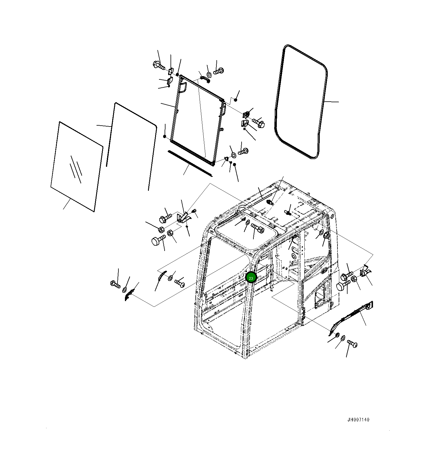 Болт 0125280616 Komatsu