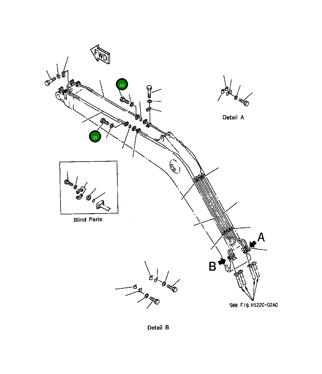 Болт 01010-21040 Komatsu