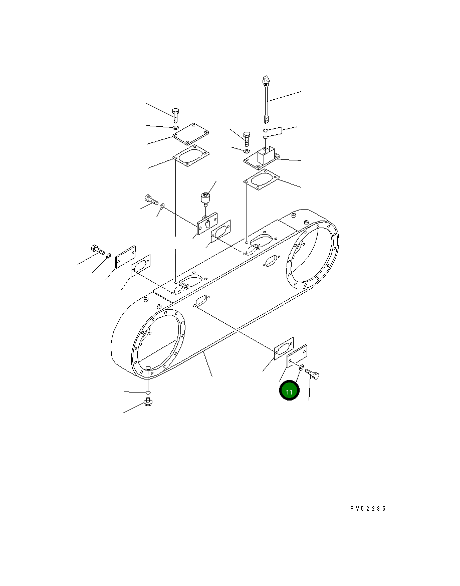 Крышка 234-25-31510 Komatsu